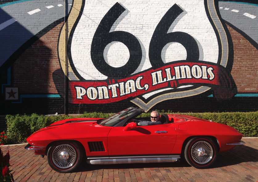 route 66 car tour, pontiac corvette