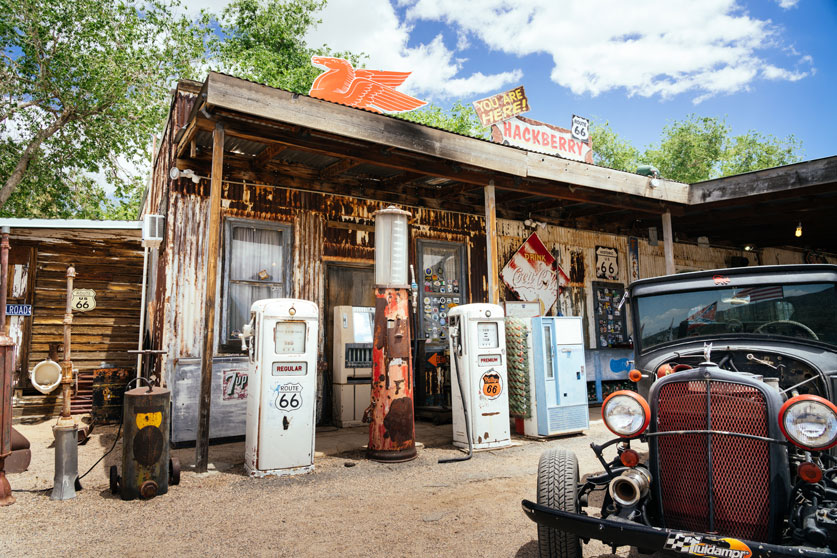 route 66 car tour, hackberry